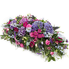 Summer Flowers Casket Spray