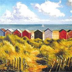 &#39;Beach Huts&#39; card