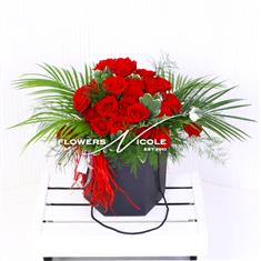Red Rose Hatbox