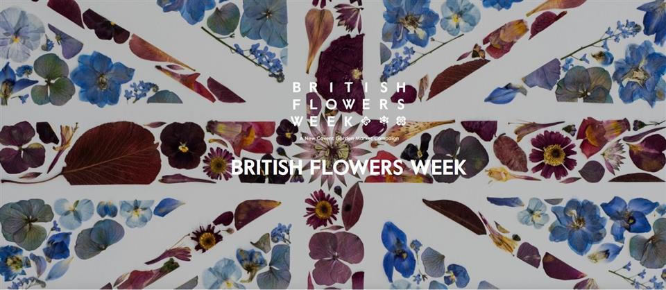 British flowers week flag