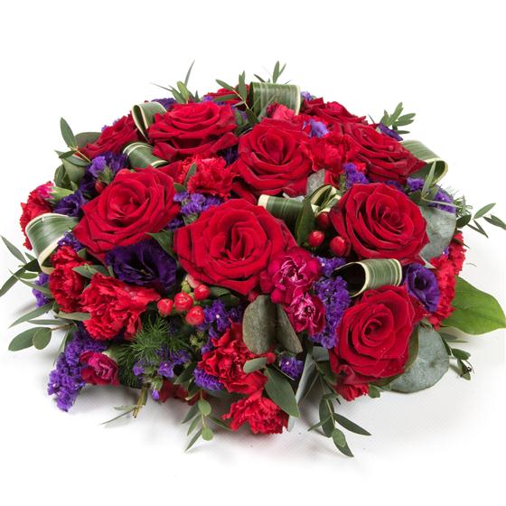 Red Rose & Purple Posy